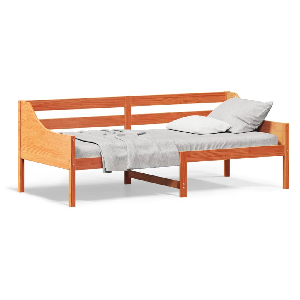 Dormeuse senza Materasso Marrone Cera 80x200 cm Legno di Pino - homemem39