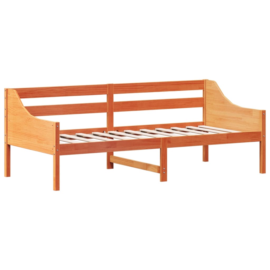 Dormeuse senza Materasso Marrone Cera 80x200 cm Legno di Pino - homemem39