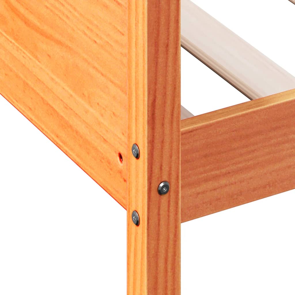 Dormeuse senza Materasso Marrone Cera 80x200 cm Legno di Pino | homemem39