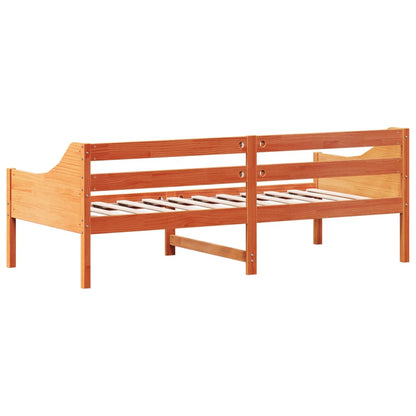Dormeuse senza Materasso Marrone Cera 100x200 cm Legno di Pino - homemem39