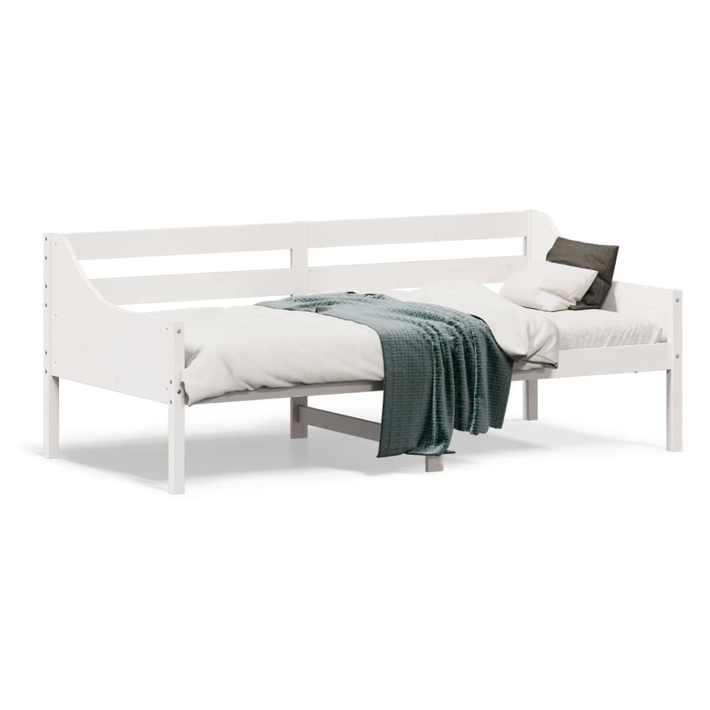 Dormeuse senza Materasso Bianca 90x190 cm Legno Massello Pino - homemem39