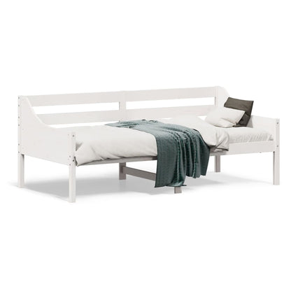 Dormeuse senza Materasso Bianca 90x190 cm Legno Massello Pino - homemem39