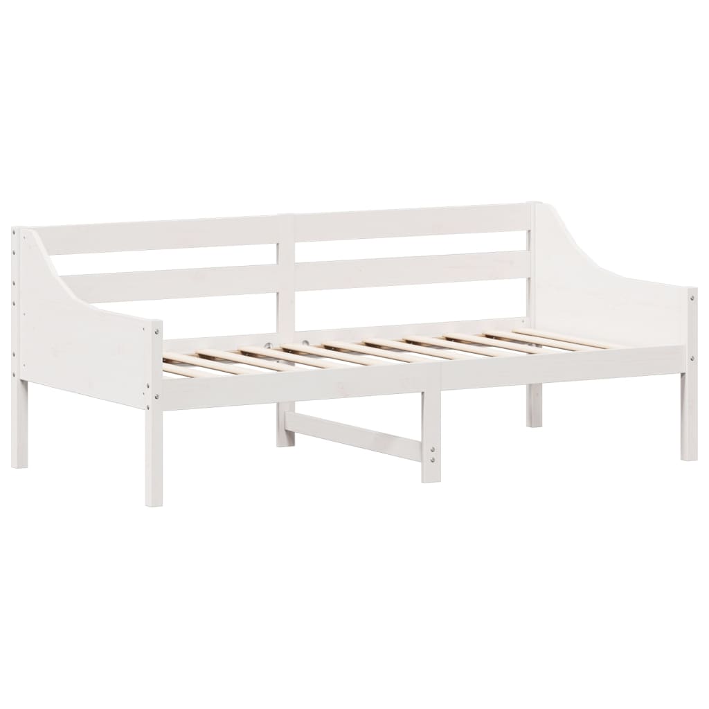 Dormeuse senza Materasso Bianca 90x190 cm Legno Massello Pino | homemem39