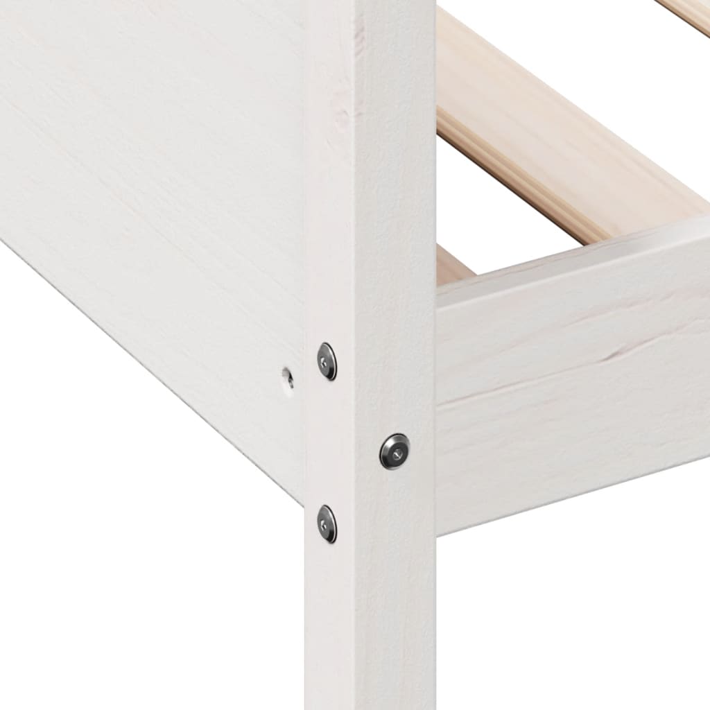 Dormeuse senza Materasso Bianca 90x190 cm Legno Massello Pino | homemem39