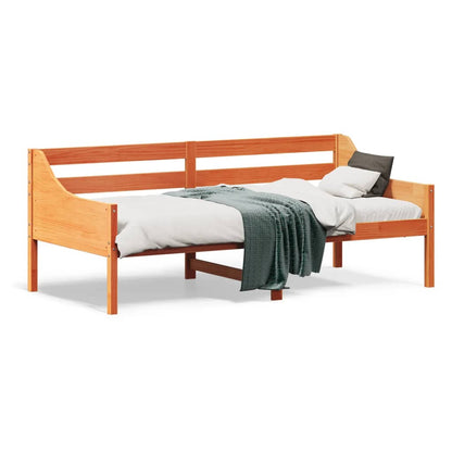 Dormeuse senza Materasso Marrone Cera 90x190 cm Legno di Pino | homemem39