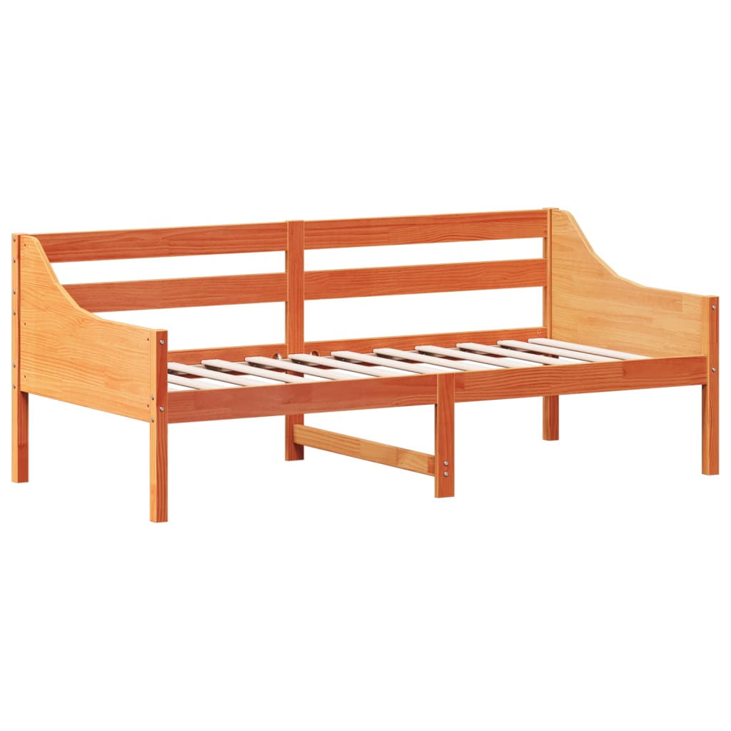 Dormeuse senza Materasso Marrone Cera 90x190 cm Legno di Pino | homemem39
