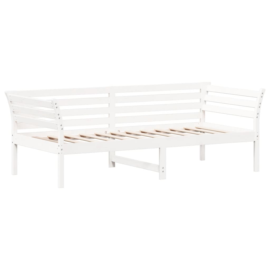Dormeuse senza Materasso Bianca 90x200 cm Legno Massello Pino | homemem39
