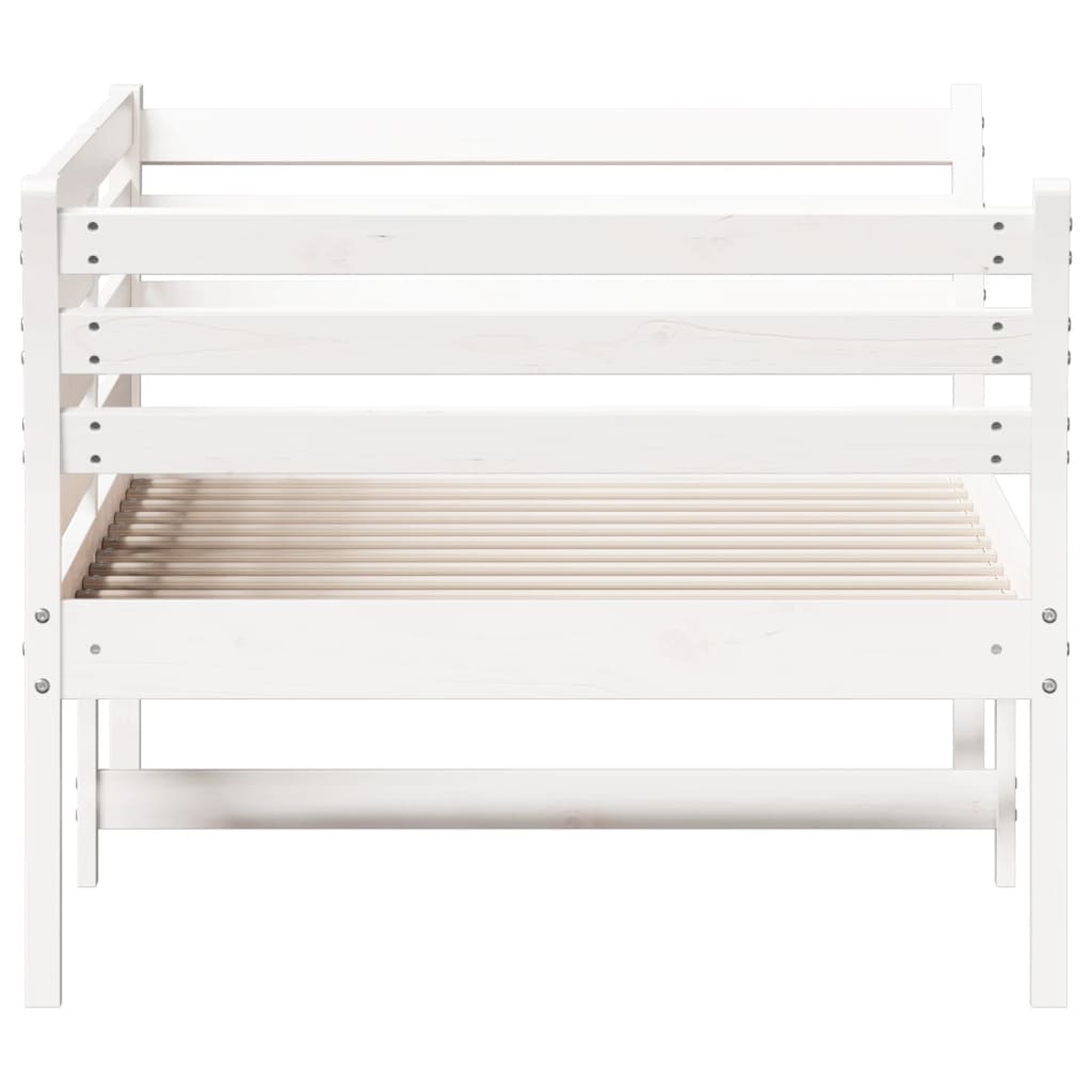 Dormeuse senza Materasso Bianca 90x200 cm Legno Massello Pino | homemem39