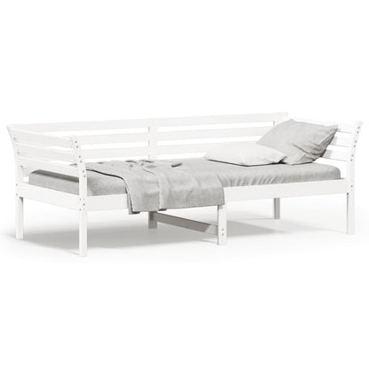 Dormeuse senza Materasso Bianco 100x200 cm Legno Massello Pino | homemem39