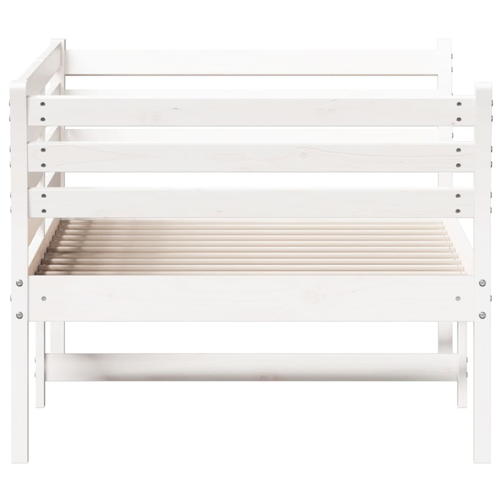 Dormeuse senza Materasso Bianco 100x200 cm Legno Massello Pino | homemem39