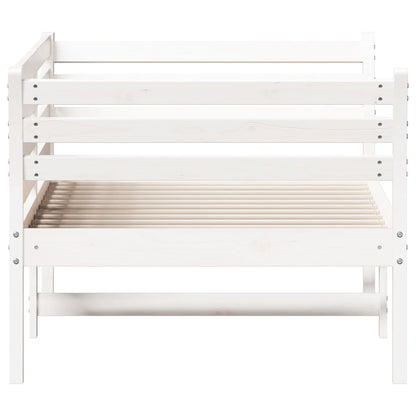 Dormeuse senza Materasso Bianco 100x200 cm Legno Massello Pino | homemem39