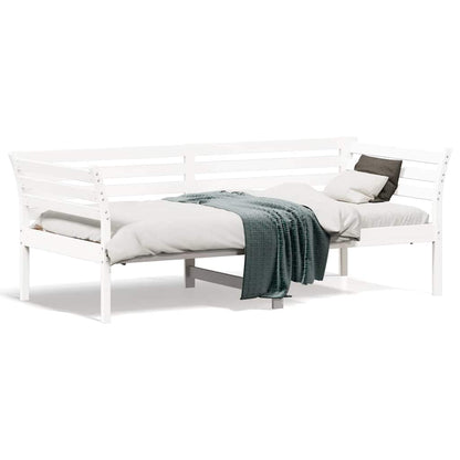 Dormeuse senza Materasso Bianca 90x190 cm Legno Massello Pino | homemem39
