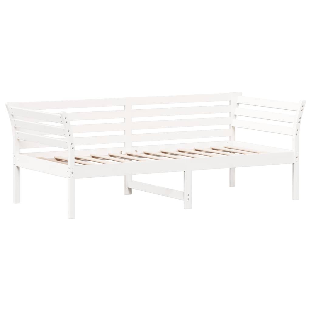 Dormeuse senza Materasso Bianca 90x190 cm Legno Massello Pino | homemem39