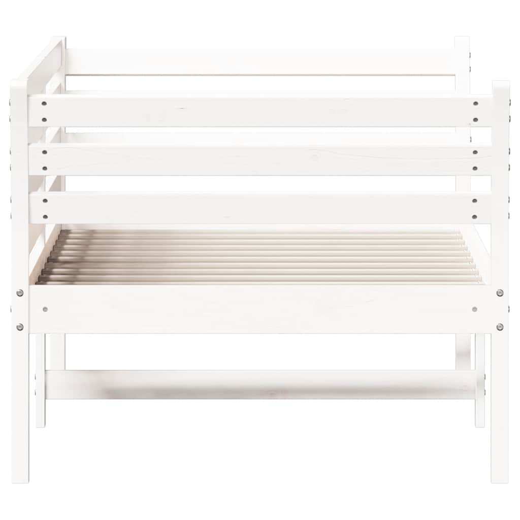 Dormeuse senza Materasso Bianca 90x190 cm Legno Massello Pino | homemem39
