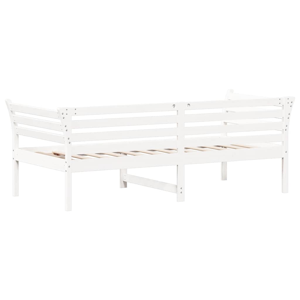 Dormeuse senza Materasso Bianca 90x190 cm Legno Massello Pino | homemem39
