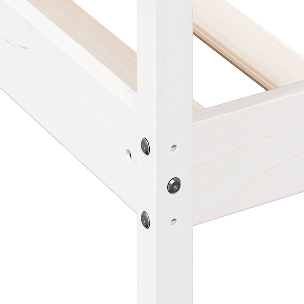 Dormeuse senza Materasso Bianca 90x190 cm Legno Massello Pino | homemem39