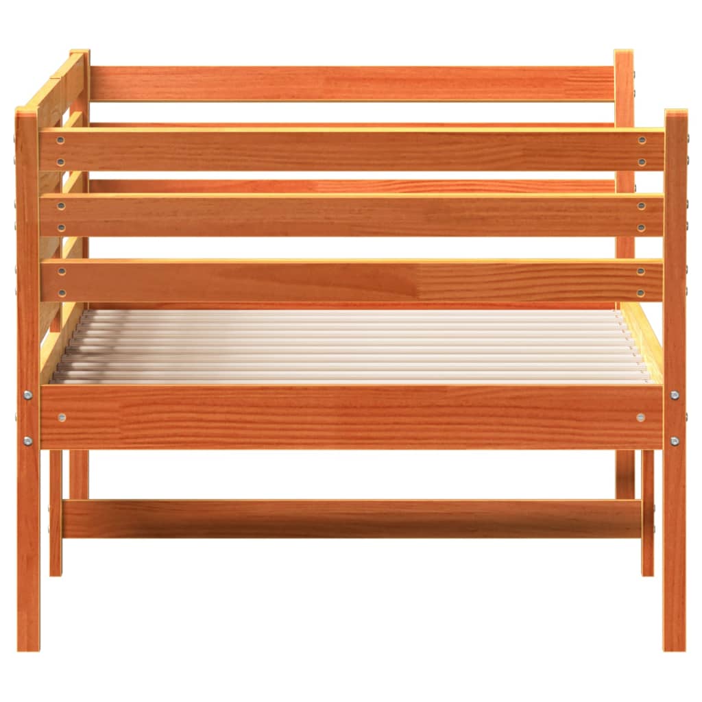 Dormeuse senza Materasso Marrone Cera 90x190 cm Legno di Pino - homemem39