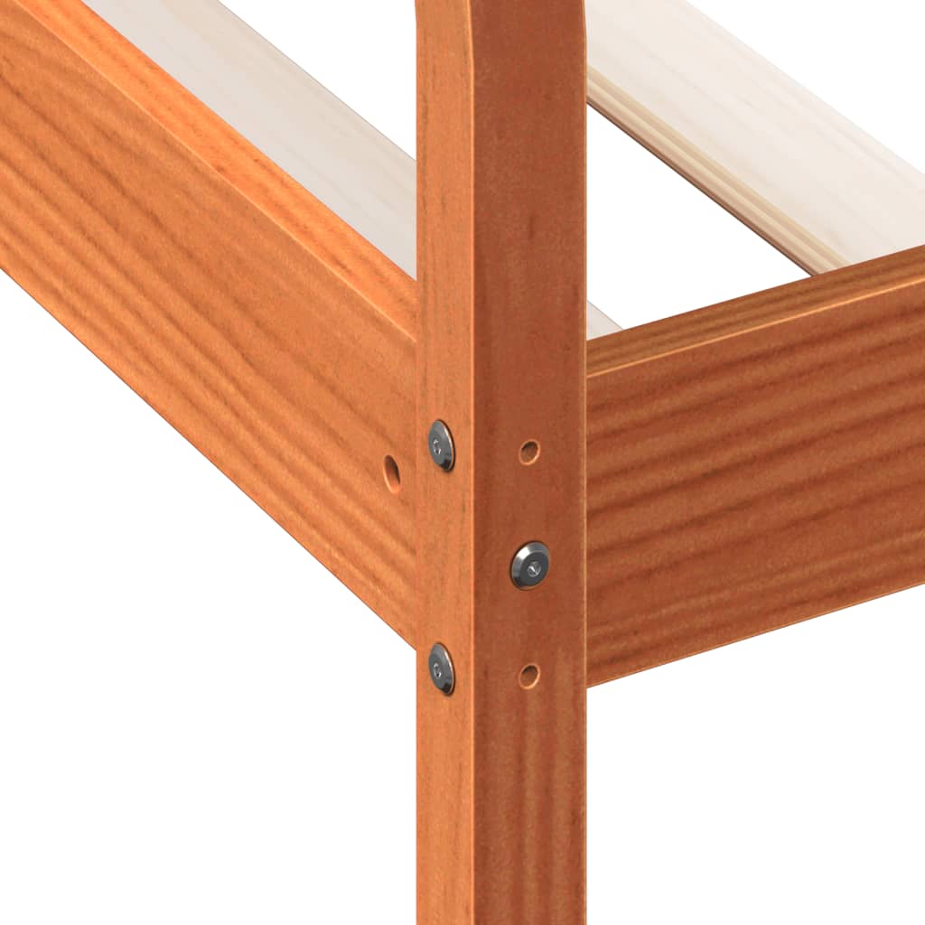 Dormeuse senza Materasso Marrone Cera 90x190 cm Legno di Pino - homemem39