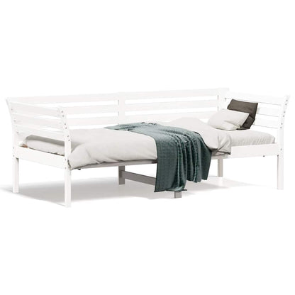 Dormeuse senza Materasso Bianco 75x190 cm in Legno di Pino | homemem39