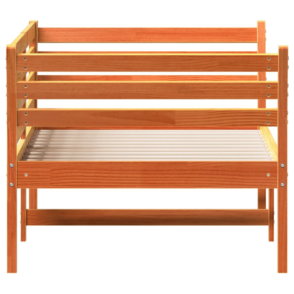 Dormeuse senza Materasso Marrone Cera 75x190 cm Legno di Pino - homemem39