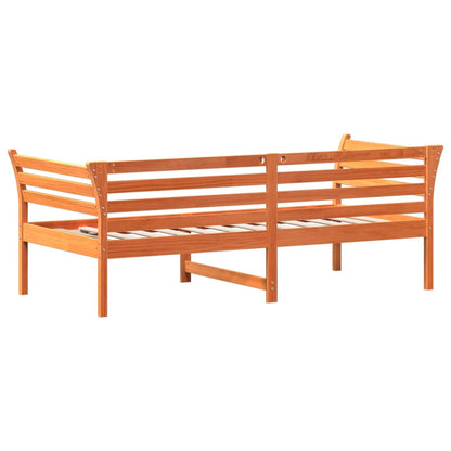 Dormeuse senza Materasso Marrone Cera 75x190 cm Legno di Pino - homemem39