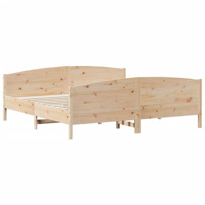 Giroletto senza Materasso 200x200 cm in Legno Massello di Pino | homemem39