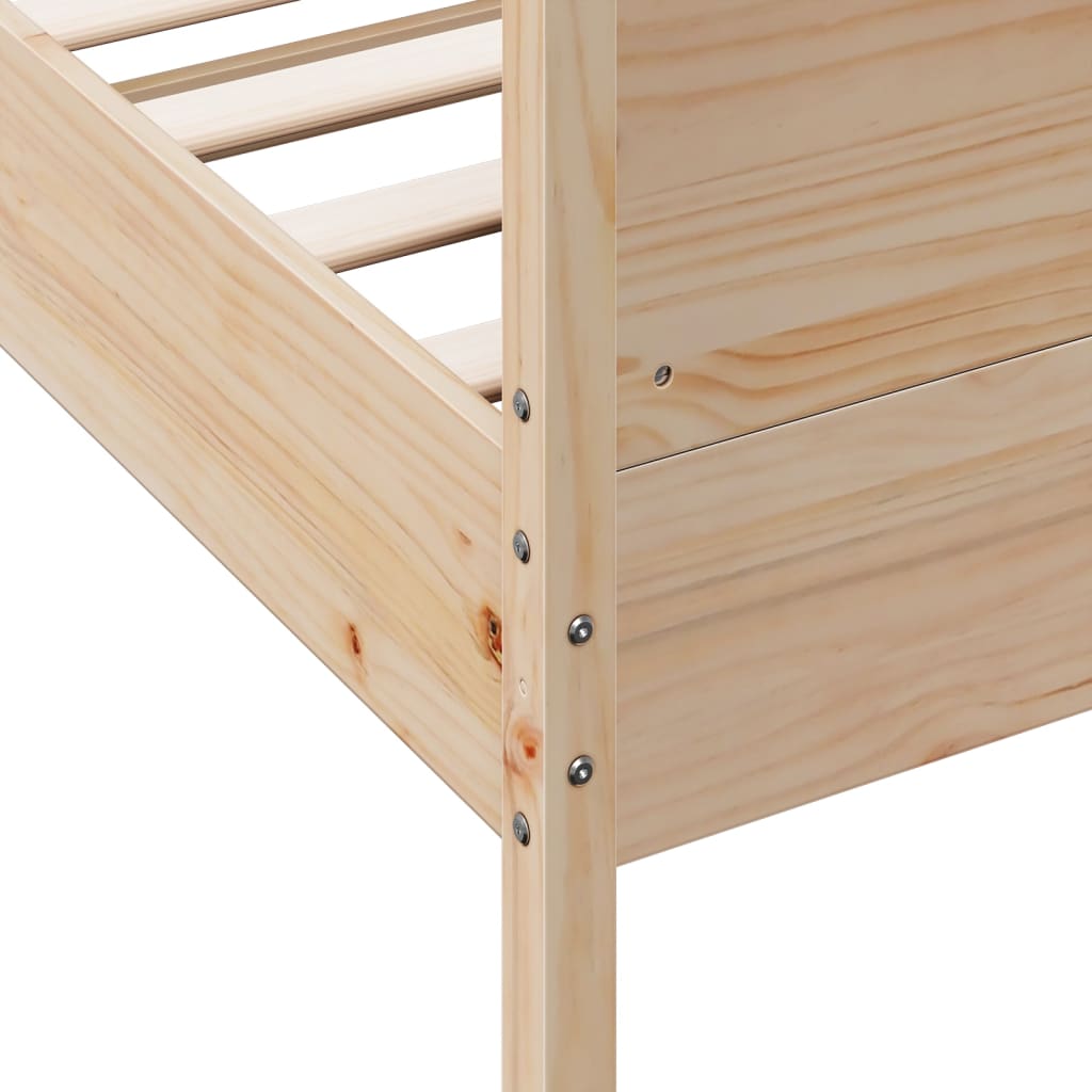 Giroletto senza Materasso 160x200 cm in Legno Massello di Pino | homemem39