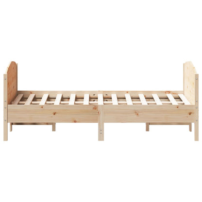 Letto senza Materasso 120x190 cm in Legno Massello di Pino