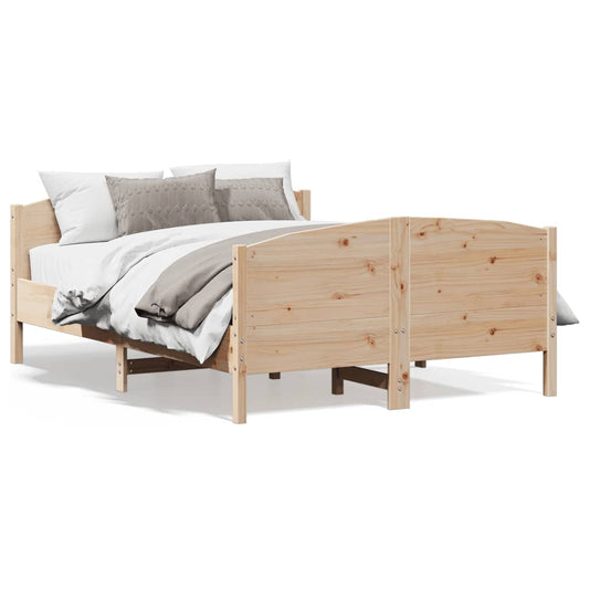 Letto senza Materasso 120x190 cm in Legno Massello di Pino