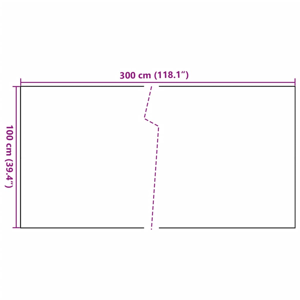 Paravento da Balcone Antracite 300x100 cm in Polyrattan