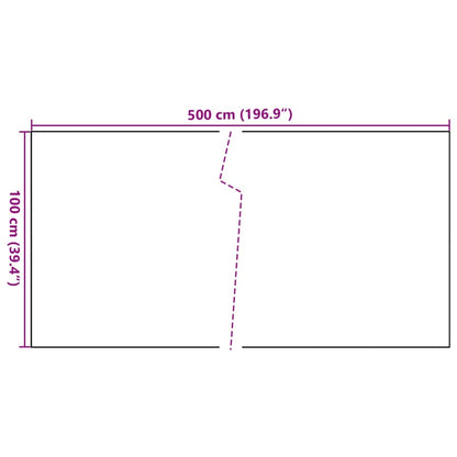 Paravento da Balcone Antracite 500x100 cm in Polyrattan