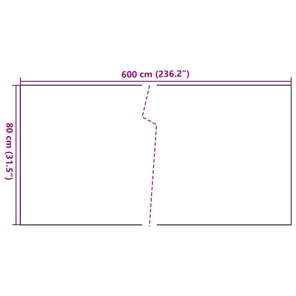 Paravento da Balcone Antracite 600x80 cm in Polyrattan