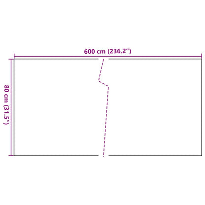 Paravento da Balcone Antracite 600x80 cm in Polyrattan