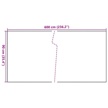 Paravento da Balcone Antracite 600x90 cm in Polyrattan