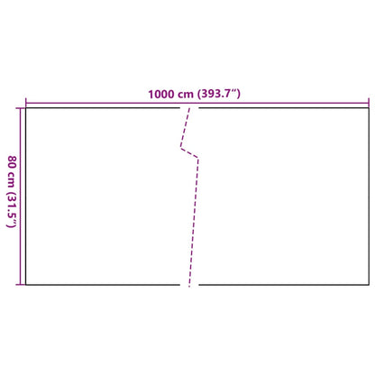 Anthracite Balcony Screen 1000x80 cm in Polyrattan