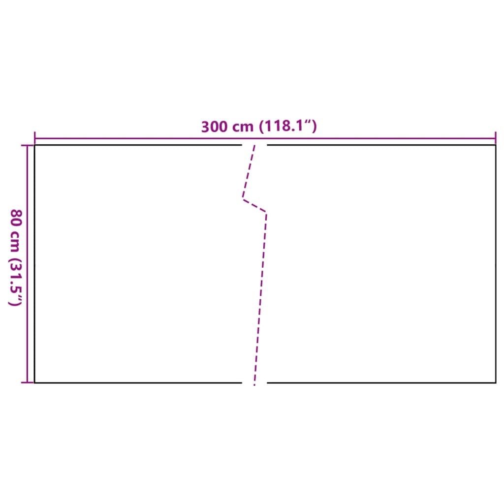 Paravento da Balcone Marrone e Nero 300x80 cm in Polyrattan