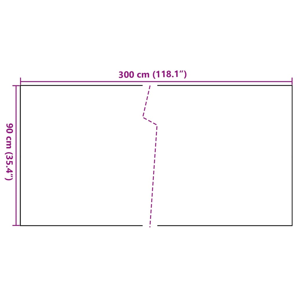 Paravento da Balcone Marrone e Nero 300x90 cm in Polyrattan