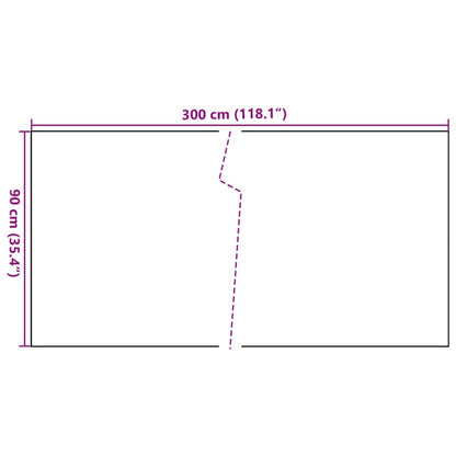 Paravento da Balcone Marrone e Nero 300x90 cm in Polyrattan