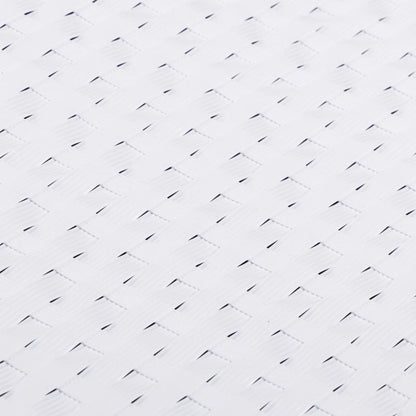 Paravento da Balcone Bianco 300x80 cm in Polyrattan