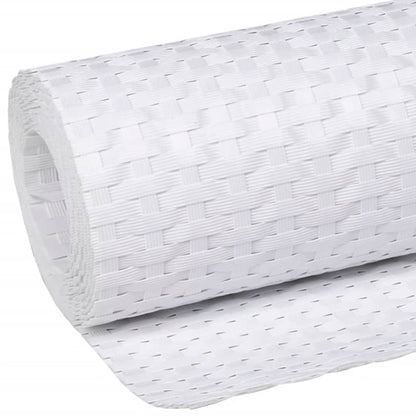 Paravento da Balcone Bianco 300x80 cm in Polyrattan