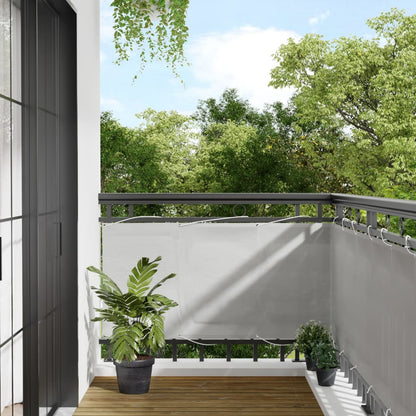 Paravento Balcone Grigio chiaro 75x400cm 100% Poliestere Oxford | homemem39