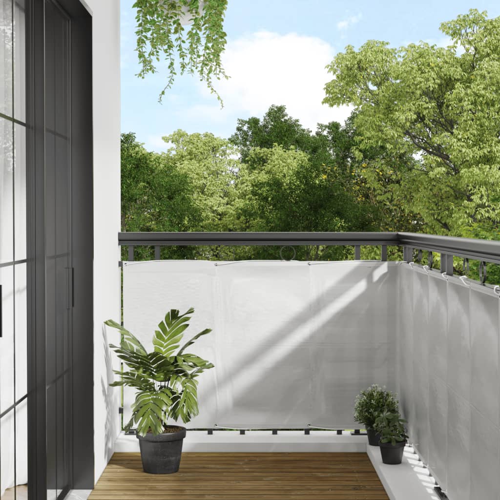 Paravento Balcone Grigio chiaro 90x300cm 100% Poliestere Oxford | homemem39