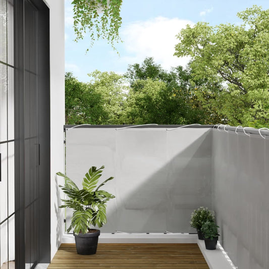 Paravento Balcone Grigio chiaro 120x800cm 100%Poliestere Oxford | homemem39