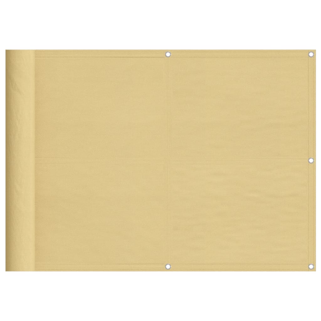 Paravento da Balcone Sabbia 75x500 cm 100% Poliestere Oxford | homemem39