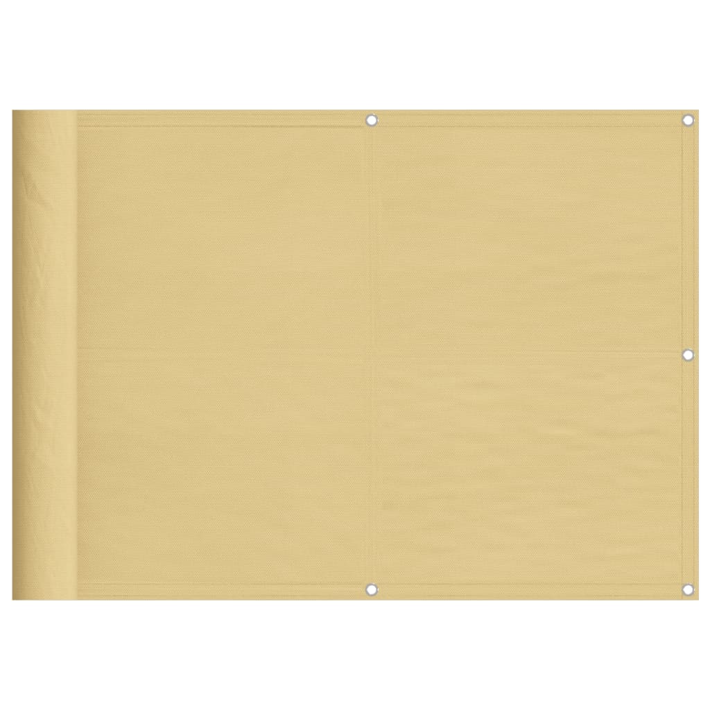 Paravento da Balcone Sabbia 75x600 cm 100% Poliestere Oxford | homemem39