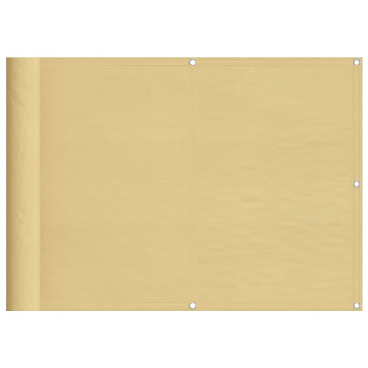 Paravento da Balcone Sabbia 75x1000 cm 100% Poliestere Oxford