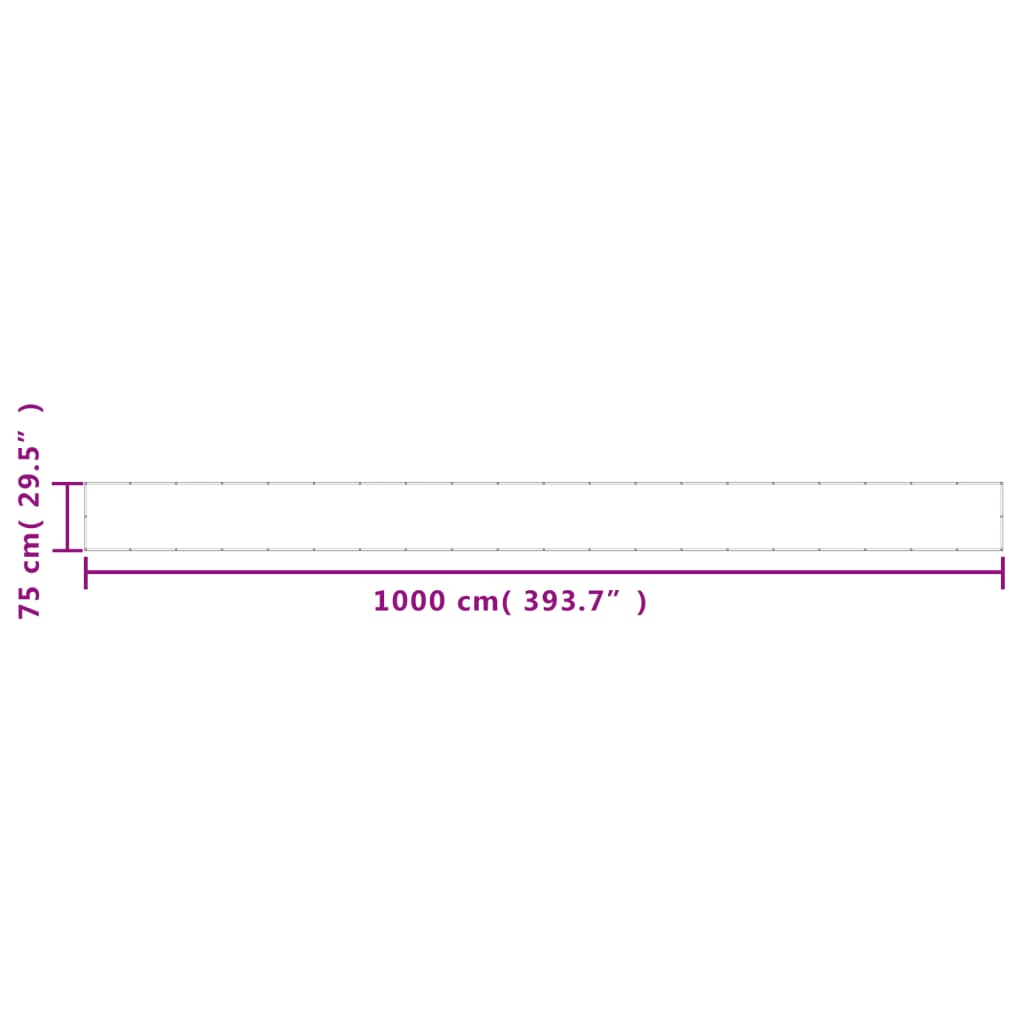Paravento da Balcone Sabbia 75x1000 cm 100% Poliestere Oxford | homemem39
