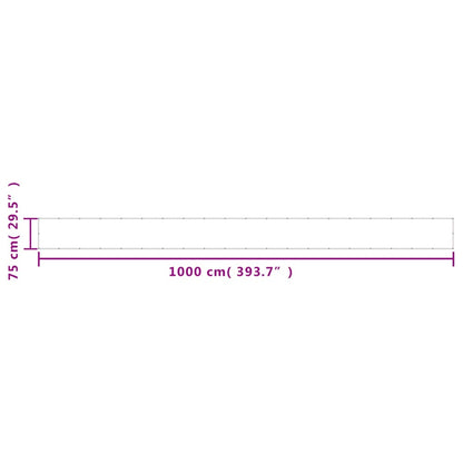 Paravento da Balcone Sabbia 75x1000 cm 100% Poliestere Oxford | homemem39