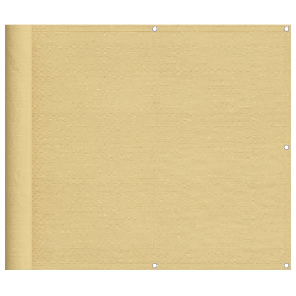 Paravento da Balcone Sabbia 90x300 cm 100% Poliestere Oxford