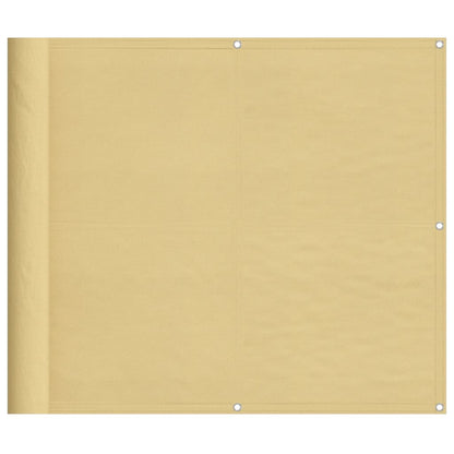 Paravento da Balcone Sabbia 90x300 cm 100% Poliestere Oxford